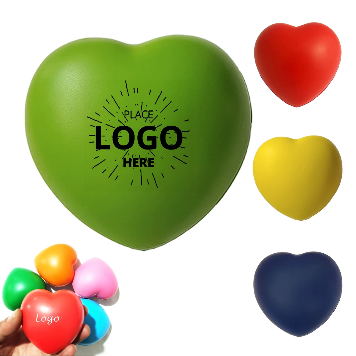 PU Heart Shaped Stress Relief Ball 1