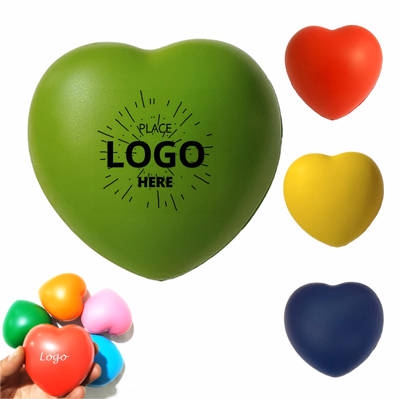 PU Heart Shaped Stress Relief Ball