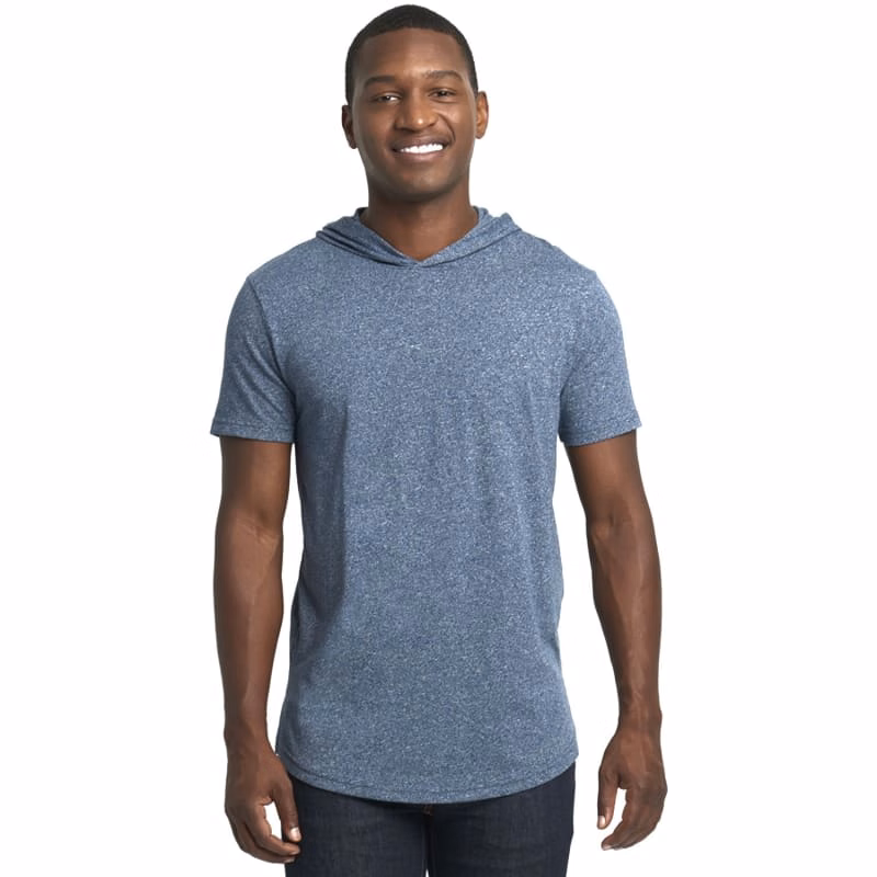 Next Level Apparel Unisex Mock Twist Short Sleeve Hoody T-Shirt