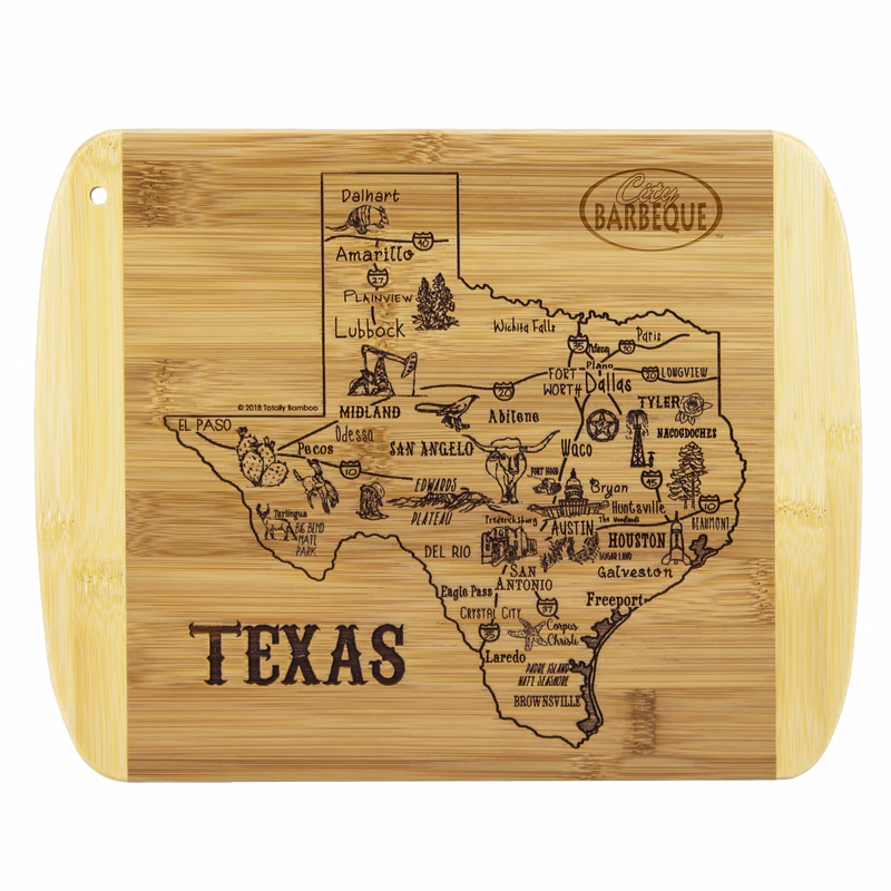 A Slice of Life Texas Serving & Cutting Board