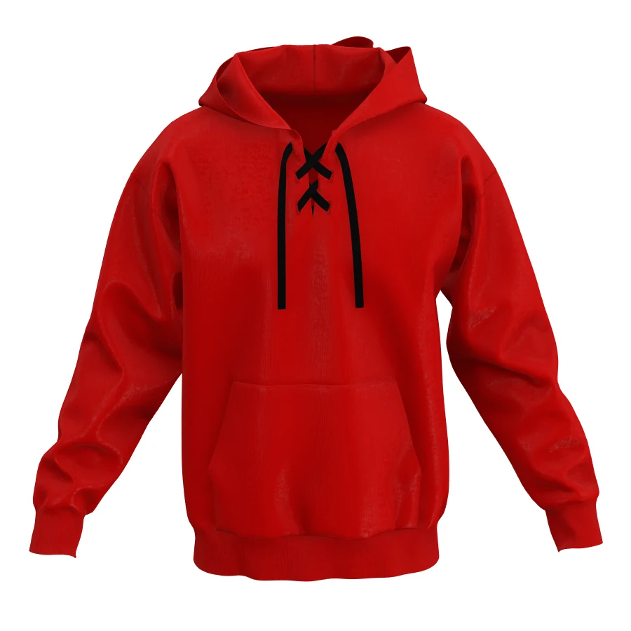 Lace up Hooded Sweatshirt, custom hoodie or sweatshirt with logo imprint 1
