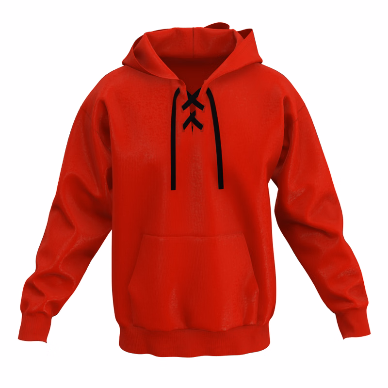 Lace up Hooded Sweatshirt