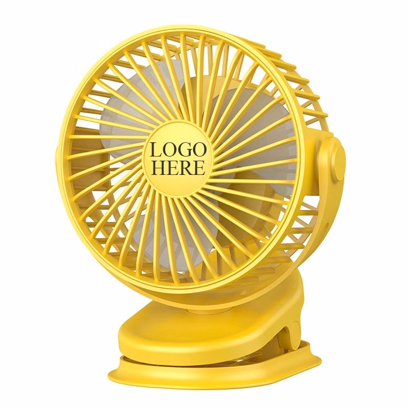 Rechargeable Electric Desk Fan with Clip