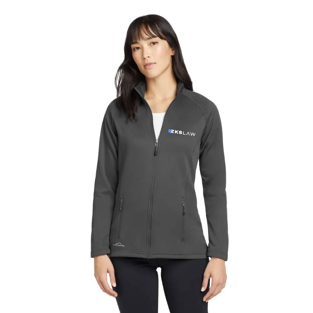 Eddie Bauer(R) Women's Smooth Fleece Full-Zip, custom jacket with logo imprint 1