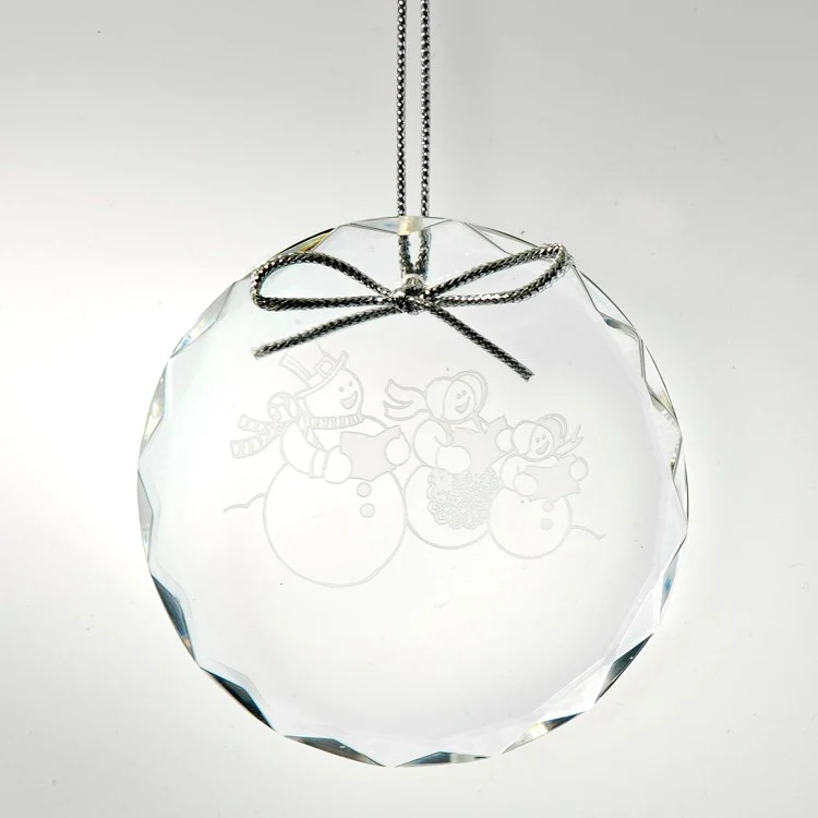 Round Optical Crystal Ornament 1