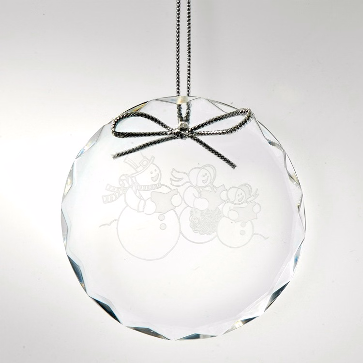 Round Optical Crystal Ornament