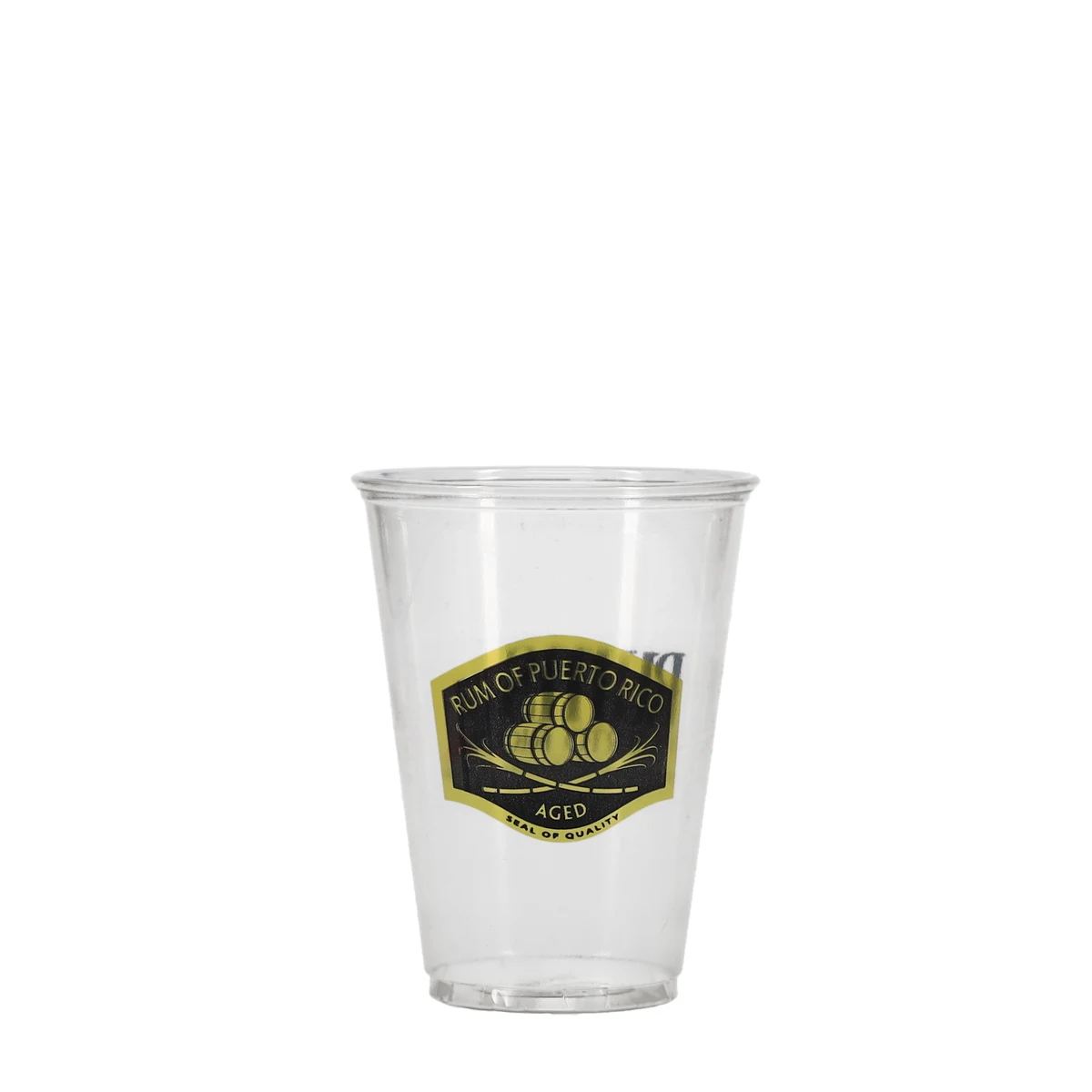 10 oz Soft Sided Plastic Cup Clear Hi-Speed Print 1