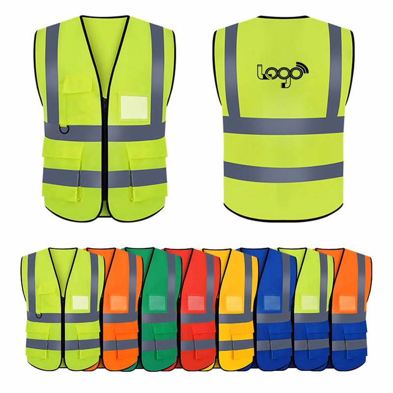 High Visibility Safety Vest With Reflective Strips