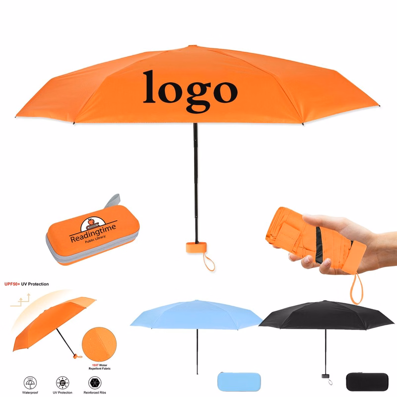 38" Compact ARC Folding Travel Umbrella with Case