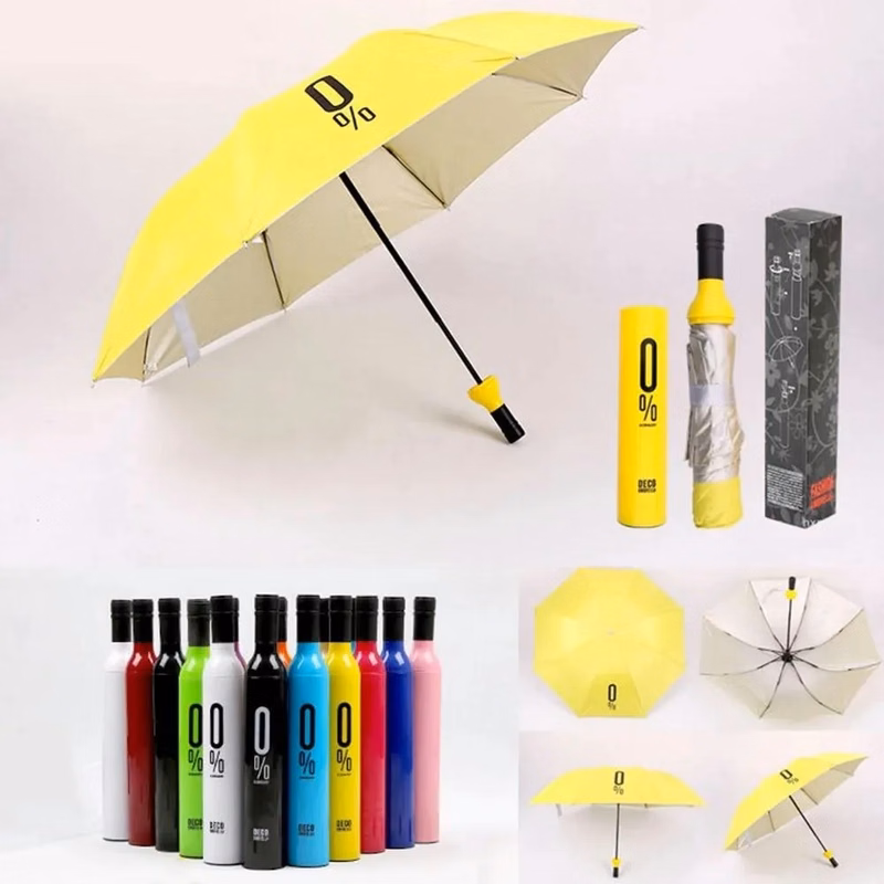 Custom Wine Bottle Umbrella