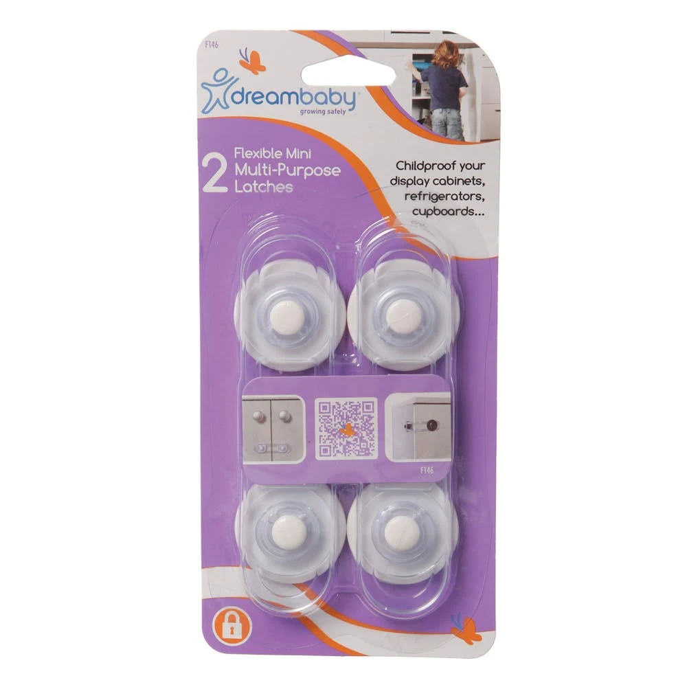 Child Safety Mini Multi-Purpose Latches - 2 pack 1