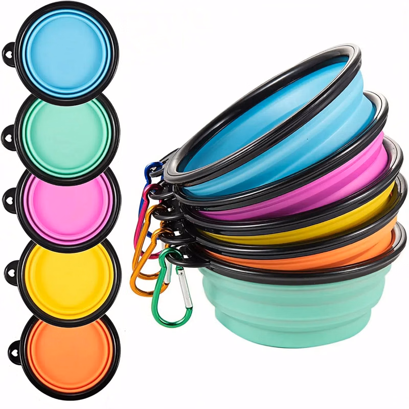 34oz Outdoor Folding Pet Bowl