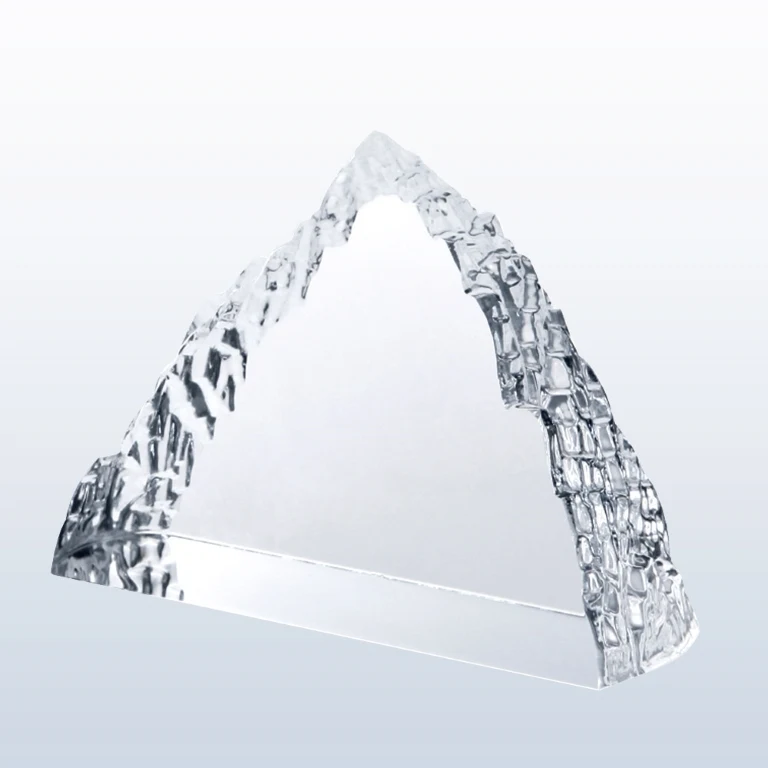 Peak Iceberg (Clear Edge) Optic Crystal Award - Large 1