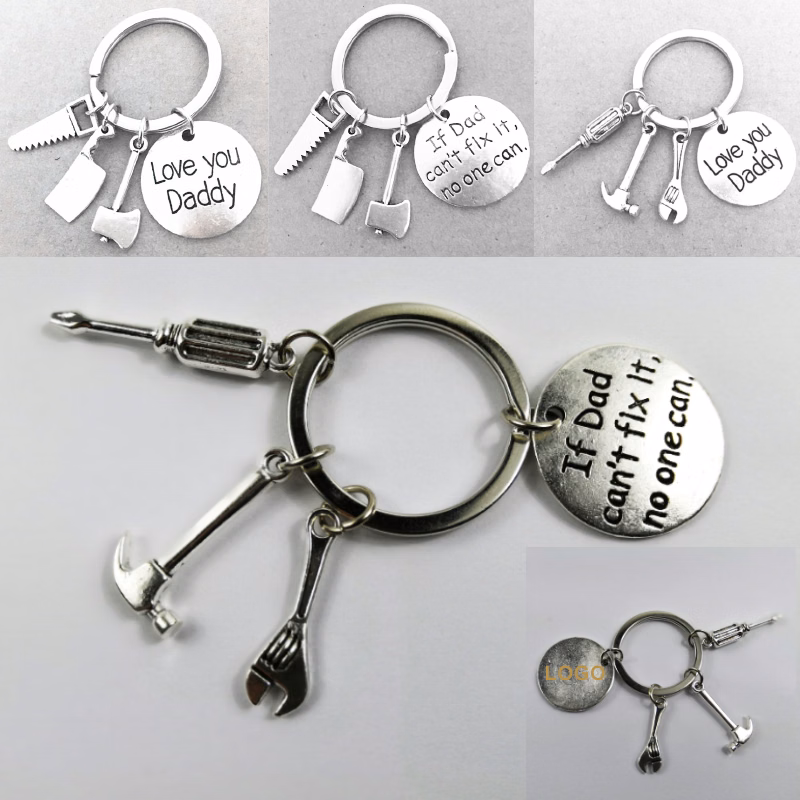 Father's Day Theme Metal Keychain