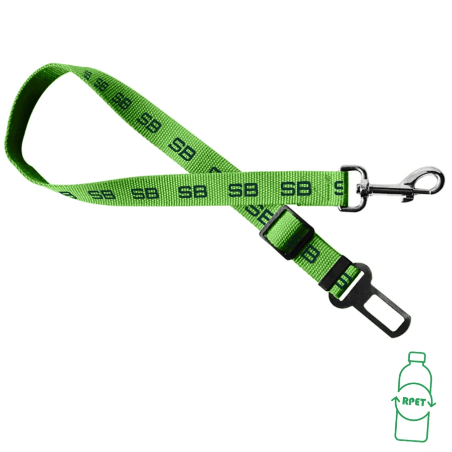 RPET Screen Printed Seatbelt Leash 1