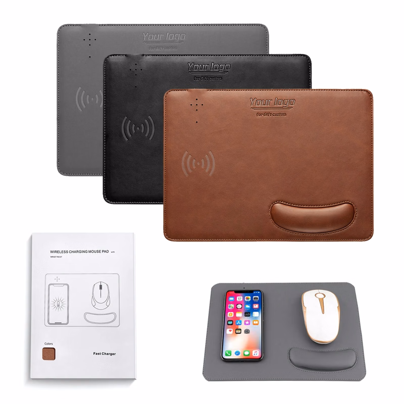 15W Wireless Charging Wrist Mouse Pad Business Gift
