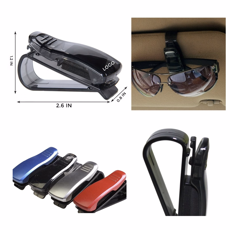 MOQ 10 PCS Durable Car-mounted Eyeglass Clip