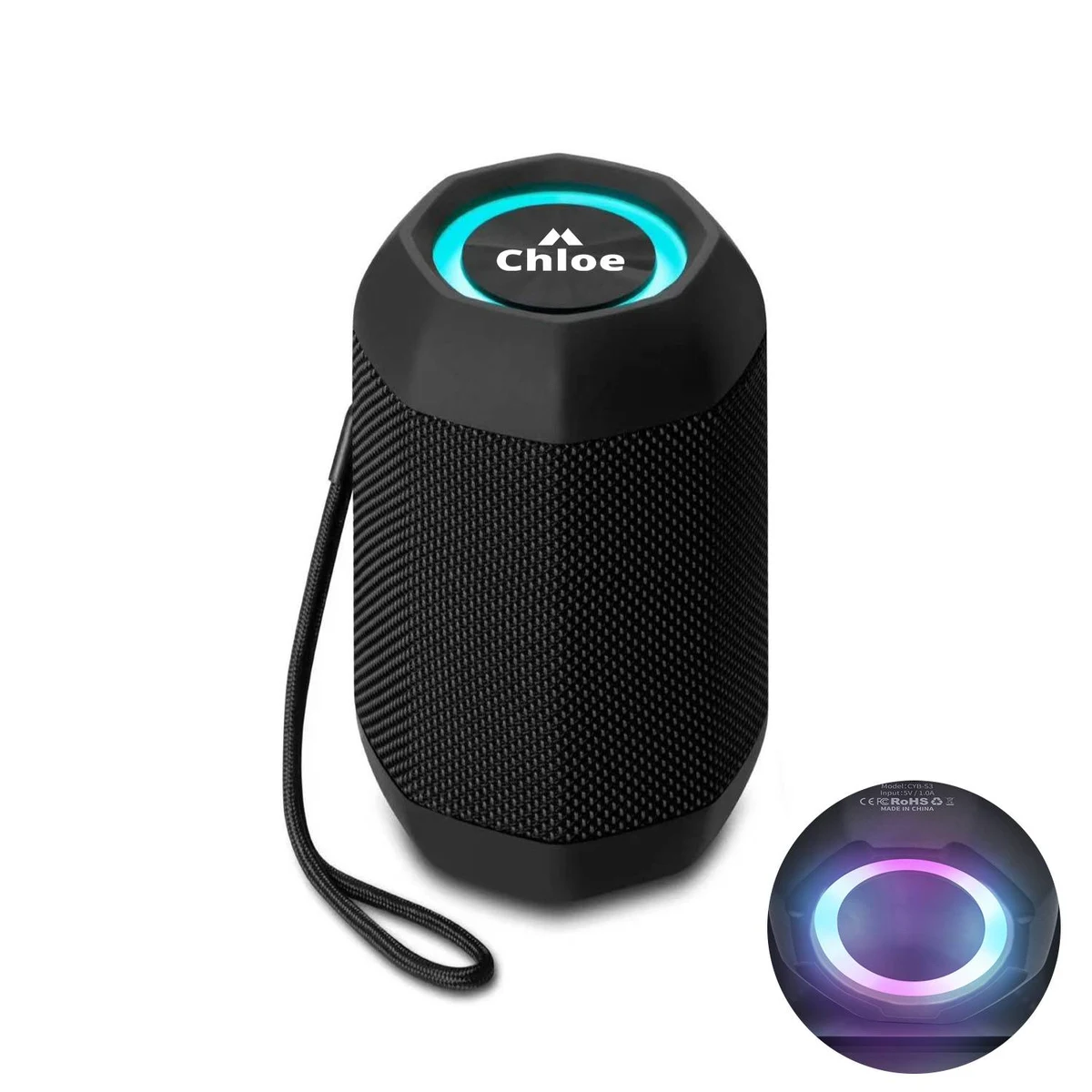 Portable Bluetooth Speaker w/ Lights 1