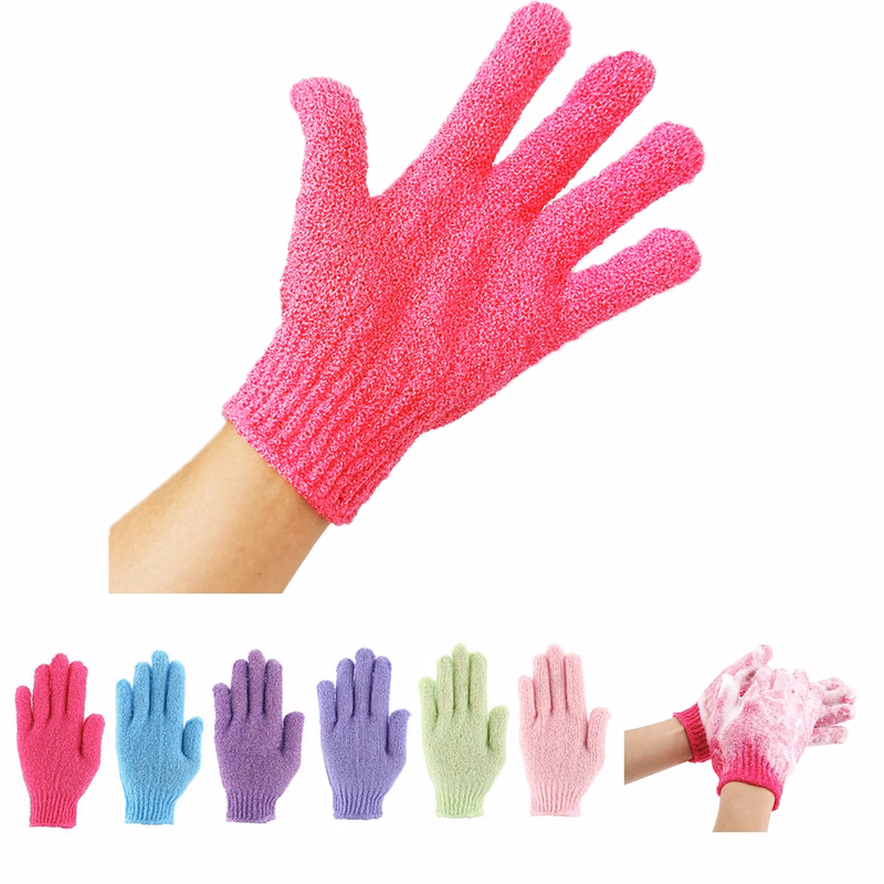 Exfoliating Body Scrub Gloves for Smooth Skin