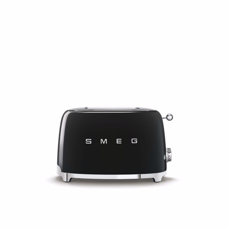 SMEG 2-Slice Toaster - Black Glossy