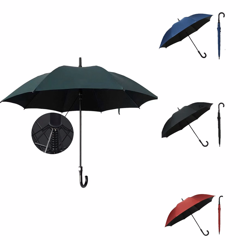 Golf Umbrella With Curved Handle
