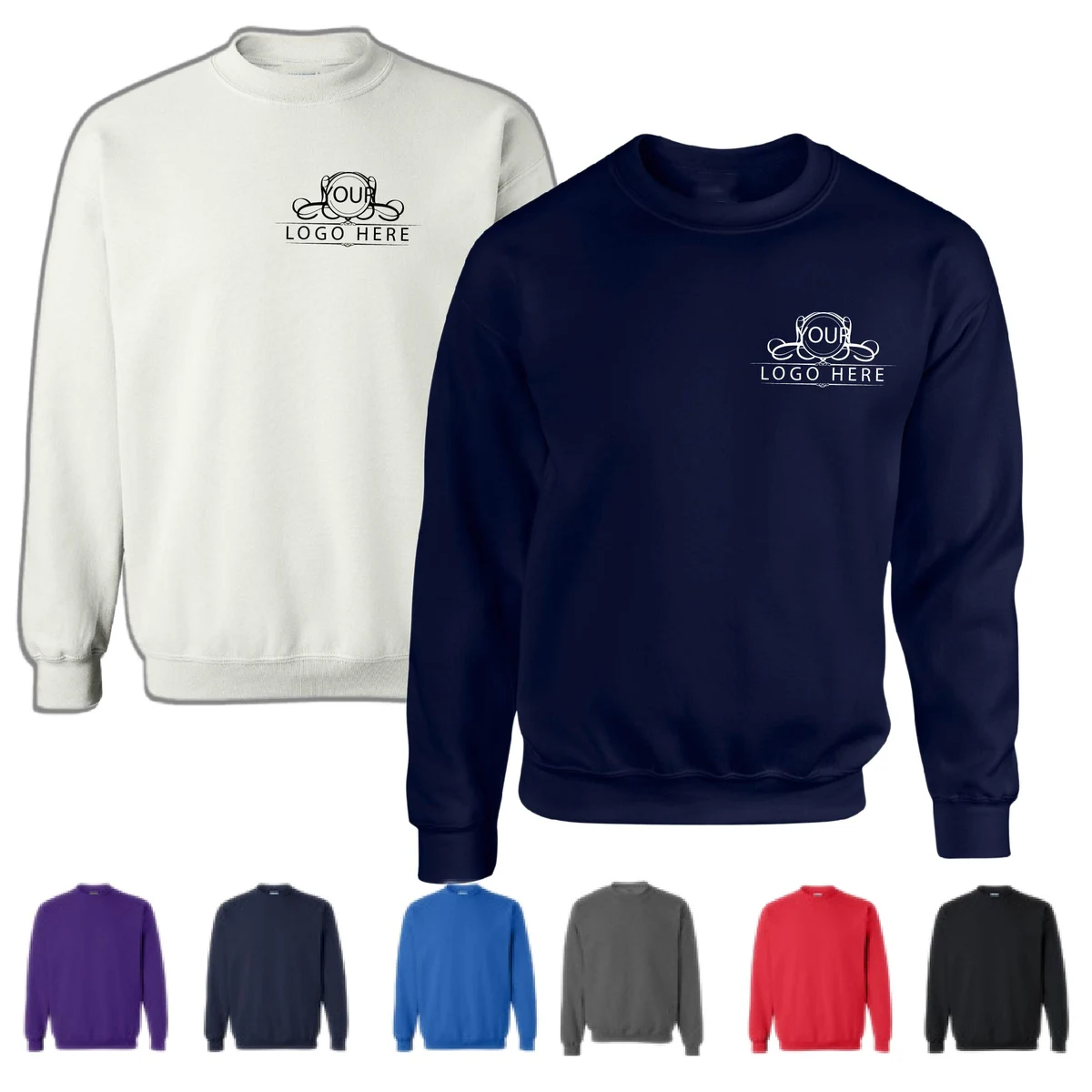 Unisex Stock Crew Neck Sweatshirt 1