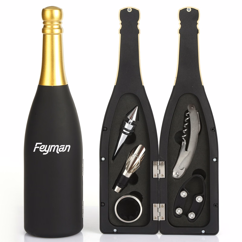 5 Pcs Bottle Shape Wine Opener Tools Set