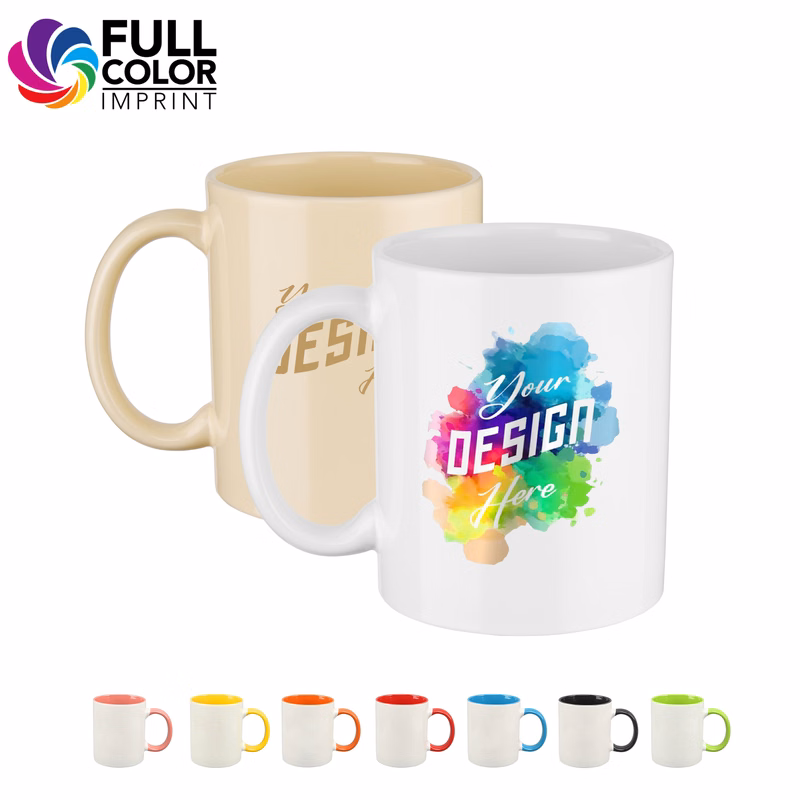 11 Oz Full Color Traditional Classic Ceramic Coffee Mug