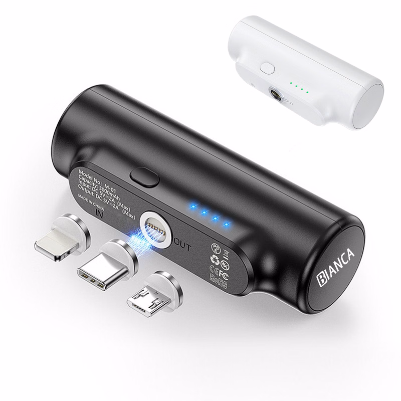 3000 mAh Mini Magnetic Power Bank