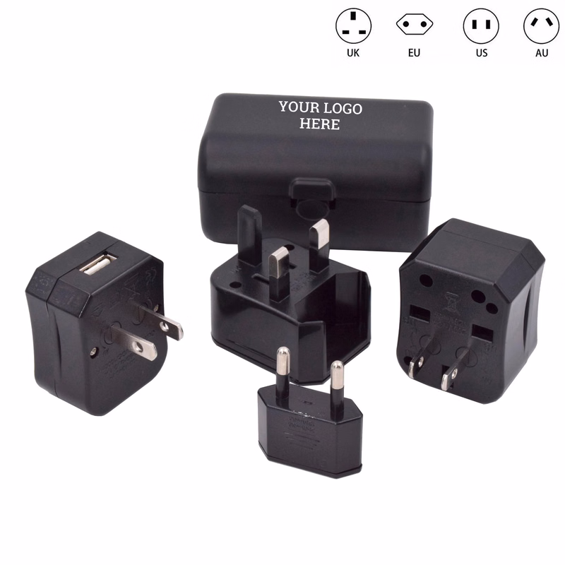 Universal Wall Travel Adapter with Custom Logo