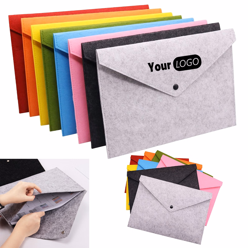 Felt Folder Organizer Envelopes Durable Document Bag