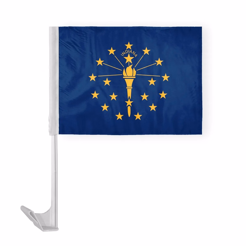 12"x16" & 10.5"x15" Indiana Car Flags