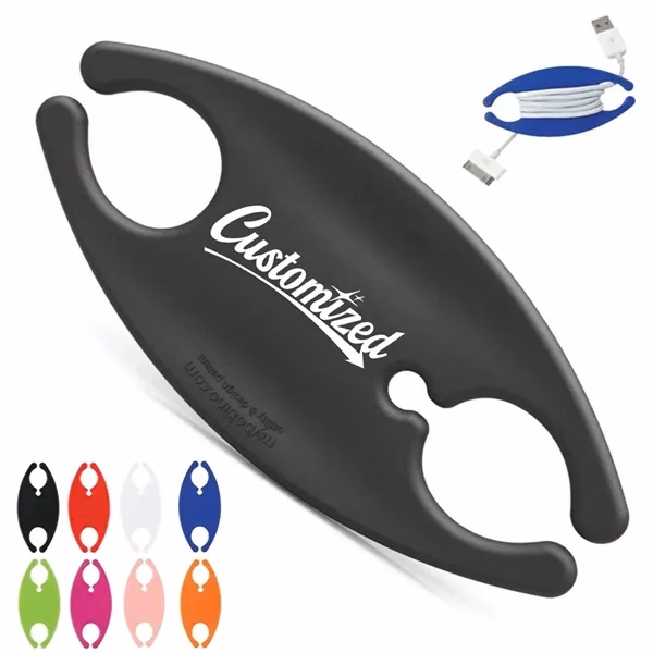 Custom Compact Earbud Cord Organizer 3.15" — Cable Management Tech Accessory