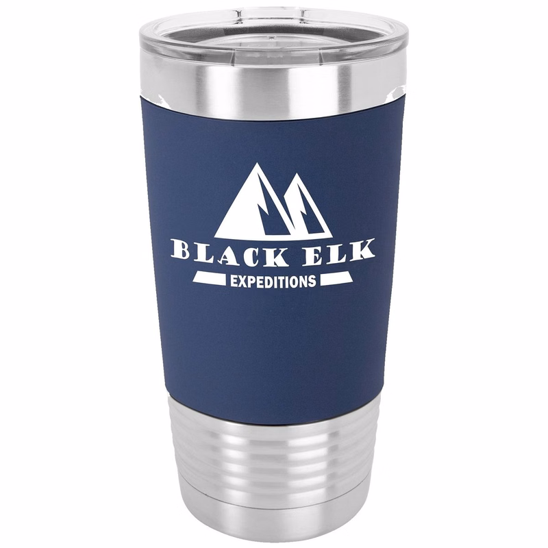 Stainless Steel Tumbler w/Black Silicone Grip