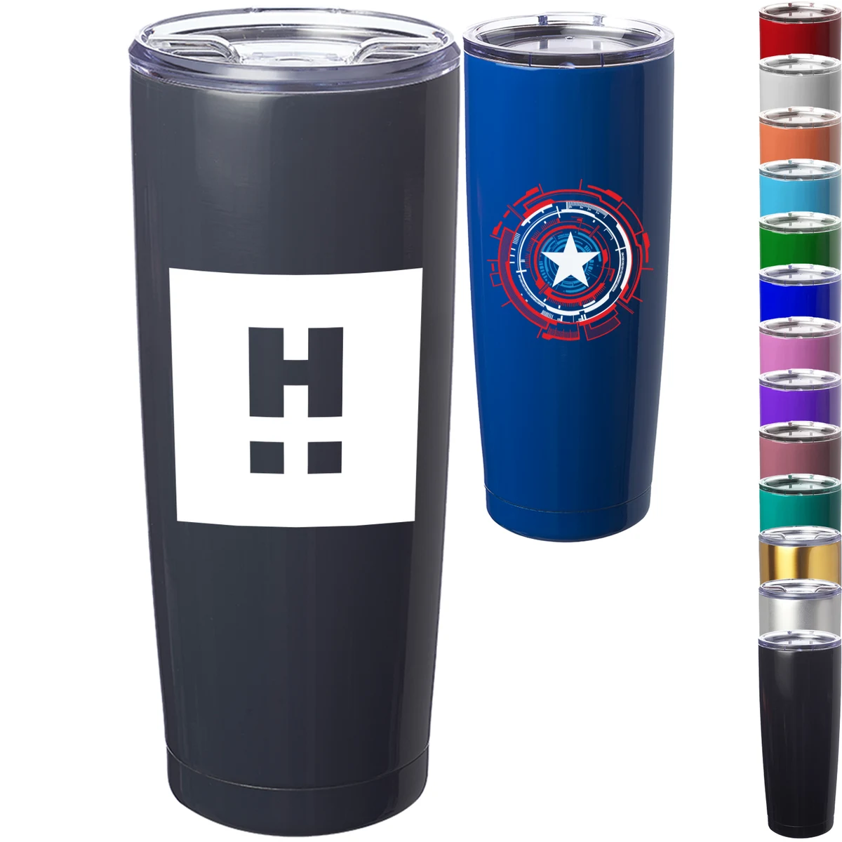 20 oz. Stainless Steel Clear Sip Lid Coffee Tumbler 1