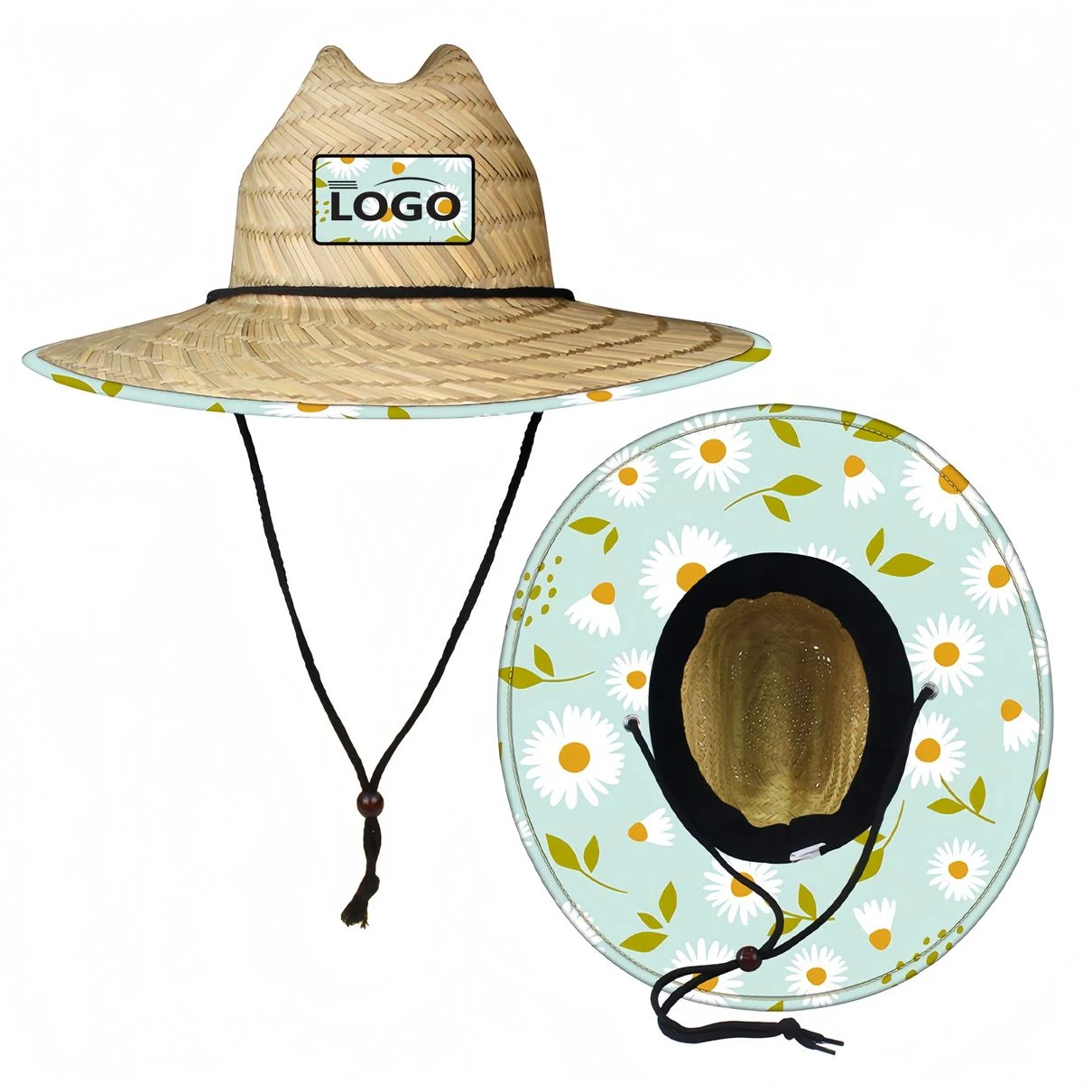 Large Birm Lifeguard Straw Hat 1