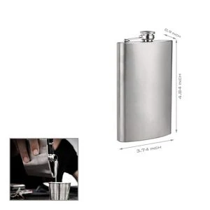 Stainless Steel Hip Flask With Tightly Sealed Cap 1