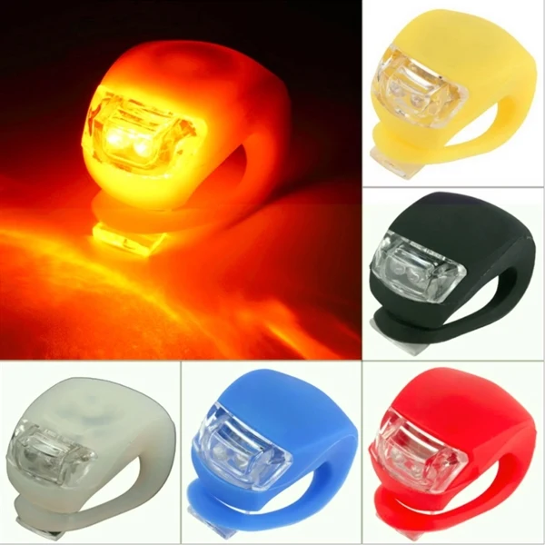 Custom Waterproof Silicone LED Bike Light — Multi Mode Front & Rear Safety Light 1