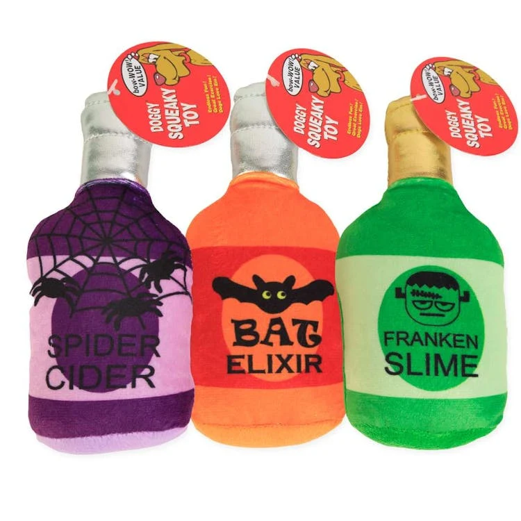 Halloween Poison Bottle Dog Toys - Assorted 1