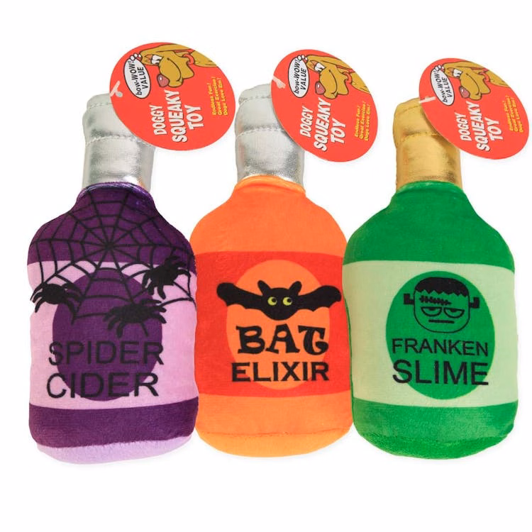 Halloween Poison Bottle Dog Toys - Assorted