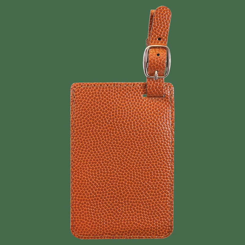 4 1/4" x 2 3/4" Basketball Leatherette Luggage Tag
