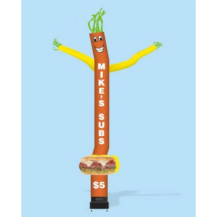 15 Ft Sub Sandwich Logo Tube Dude Air Dancer with Fan 1