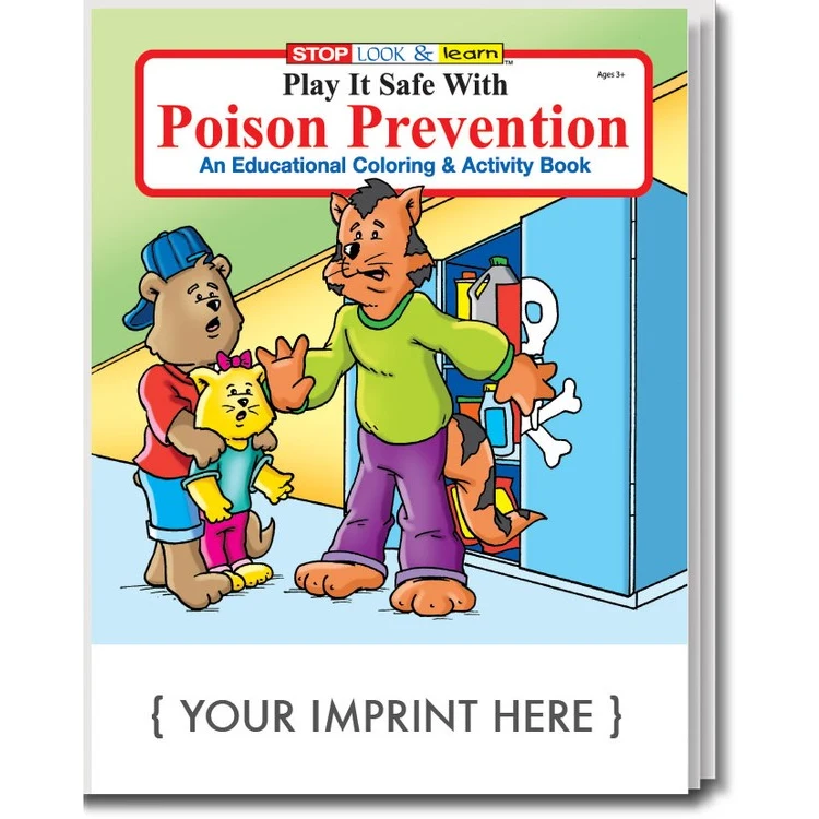 COLORING BOOK - Play It Safe With Poison Prevention Coloring & Activity Book 1