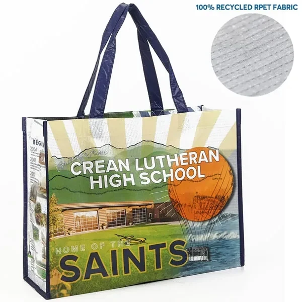 Reusable RPET Laminated Grocery Shopping bag 1