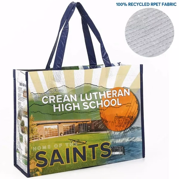 Reusable RPET Laminated Grocery Shopping bag