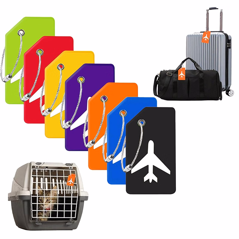 Flexible Silicone Luggage Tag for Suitcases