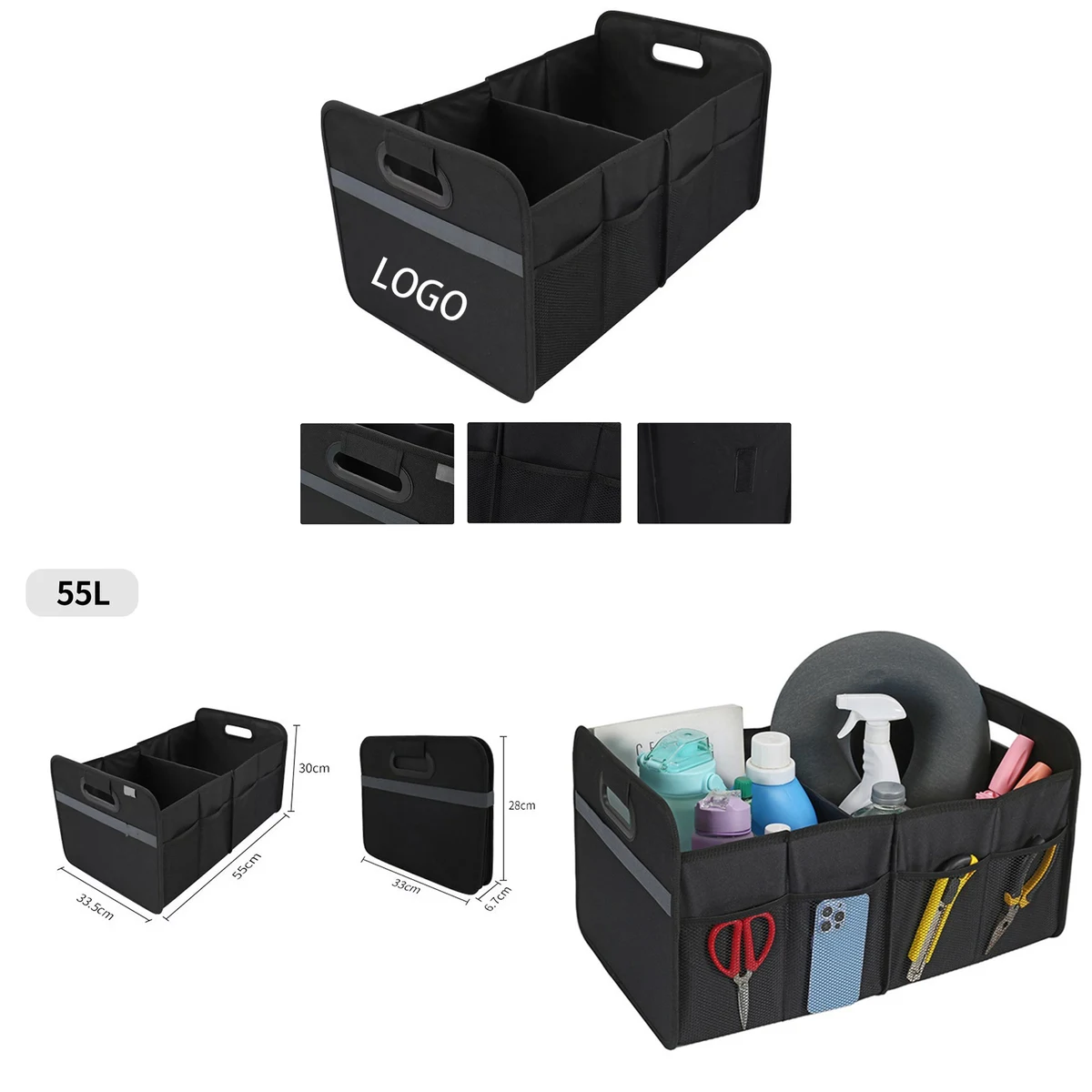 55L Car Trunk Organizer 1