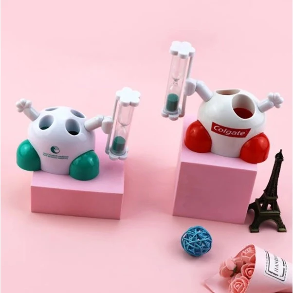 Toothbrush Holder with Sand Timer 1