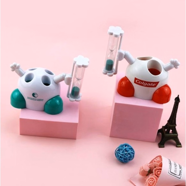 Toothbrush Holder with Sand Timer