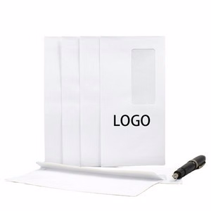 White Windowed Paper Envelope